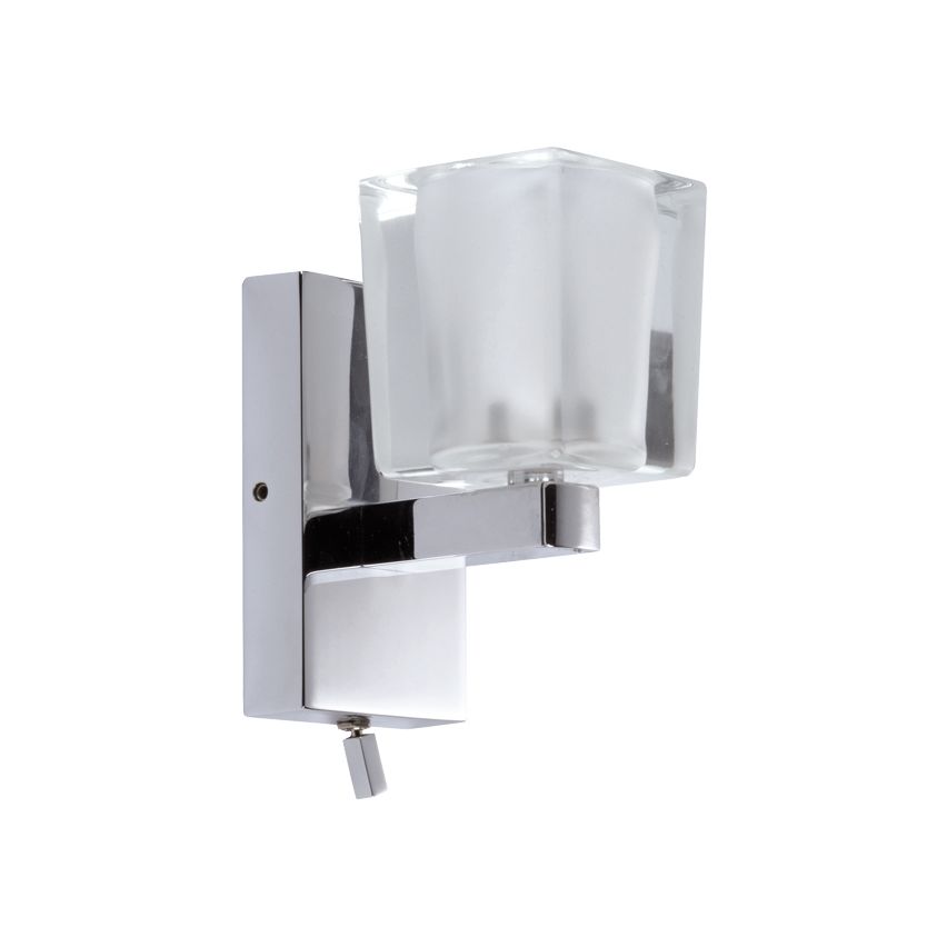 Pyrex Diffuser Foresti e Suardi FS7100.CB Alcyone P Chrome Plated Brass Wall Light ...